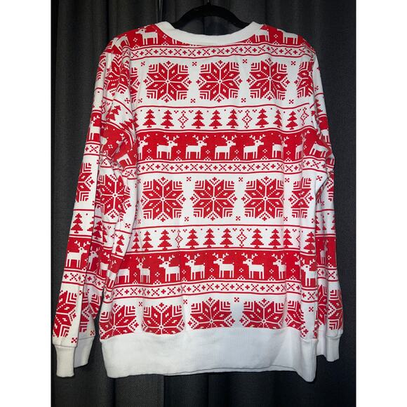 Ugly Christmas Sweater Xmas Sweatshirt Crewneck Size XL - Picture 3 of 3